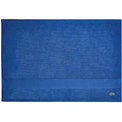 Lacoste Heritage Supima Tapis de bain en coton, bleu surf, 53 x 78 cm Lacoste Heritage Supima Tapis de bain en coton, bleu surf, 53 x 78 cm