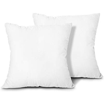 EDOW Lot de 2 coussins décoratifs, alternatifs légers, en polyester, lavables en machine EDOW Lot de 2 coussins décoratifs, alternatifs légers, en polyester, lavables en machine