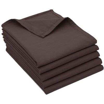 ZOLLNER Lot de 5 torchons 100 % coton, 50 x 70 cm, ultra absorbants, sans peluches, idéaux pour cuisine et verres, qualité gastronomique, certifiés Oeko Tex®, marron ZOLLNER Lot de 5 torchons 100 % coton, 50 x 70 cm, ultra absorbants, sans peluches, idéaux pour cuisine et verres, qualité gastronomique, certifiés Oeko Tex®, marron