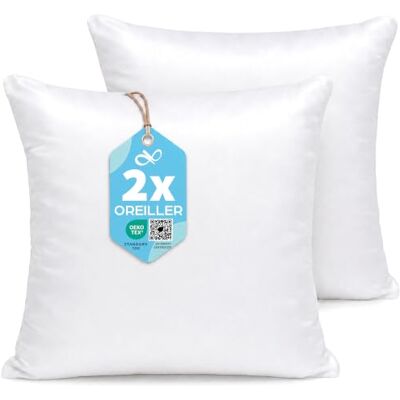 Flowen Coussin Canape 45x45 Lot de 2 Oreillers Decoratif Accessoires pour Sofa Decoration Aesthetic pour Salon et Exterieur Antiallergiques et Anti-Acariens avec Taie d'Oreiller en Coton et Polyest. Flowen Coussin Canape 45x45 Lot de 2 Oreillers Decoratif Accessoires pour Sofa Decoration Aesthetic pour Salon et Exterieur Antiallergiques et Anti-Acariens avec Taie d'Oreiller en Coton et Polyest.
