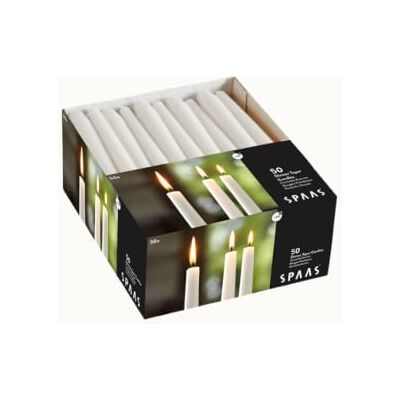 Spaas 50 Bougies Festilux Blanches - 8h Durée Spaas 50 Bougies Festilux Blanches - 8h Durée