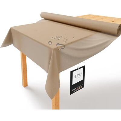 LILENO HOME Rouleau de nappe en non-tissé 1,10 x 25 m Beige Aspect tissu Lavable au mètre Jetable Alternative LILENO HOME Rouleau de nappe en non-tissé 1,10 x 25 m Beige Aspect tissu Lavable au mètre Jetable Alternative