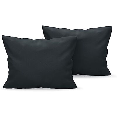 Dreamzie Taie Oreiller 50x70 Lot de 2 en Microfibre Certifiée Oeko-Tex Housse Coussin Douce Et Brossée, Toucher Peau de Pêche Gris Foncé Dreamzie Taie Oreiller 50x70 Lot de 2 en Microfibre Certifiée Oeko-Tex Housse Coussin Douce Et Brossée, Toucher Peau de Pêche Gris Foncé