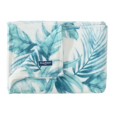 Tommy Bahama Jeté de lit, literie en polaire pelucheuse, décoration d'intérieur tropicale pour lit ou canapé (Waimea Bay Green, 127 x 177,8 cm) Tommy Bahama Jeté de lit, literie en polaire pelucheuse, décoration d'intérieur tropicale pour lit ou canapé (Waimea Bay Green, 127 x 177,8 cm)