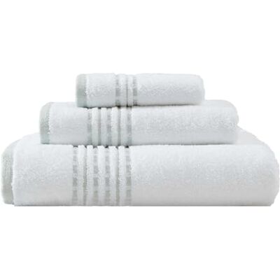 Tommy Bahama Lot de 3 serviettes de bain super douces de qualité supérieure, décoration d'intérieur tropicale (côté falaise verte) Tommy Bahama Lot de 3 serviettes de bain super douces de qualité supérieure, décoration d'intérieur tropicale (côté falaise verte)