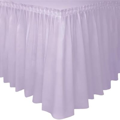 Unique Jupe de Table Lavande en Plastique Unique Jupe de Table Lavande en Plastique