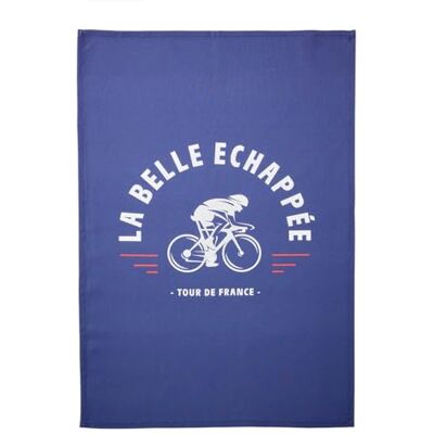 Coucke Torchon imprimé en Coton, Tour de France, Echappée, 50 x 75 cm Coucke Torchon imprimé en Coton, Tour de France, Echappée, 50 x 75 cm