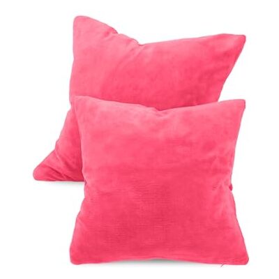 npluseins Lot de 2 Housse coussin 60x60 en polaire corail douillette Housse de coussin douce et respirante Qualité exceptionnelle 1257.1667, rose npluseins Lot de 2 Housse coussin 60x60 en polaire corail douillette Housse de coussin douce et respirante Qualité exceptionnelle 1257.1667, rose
