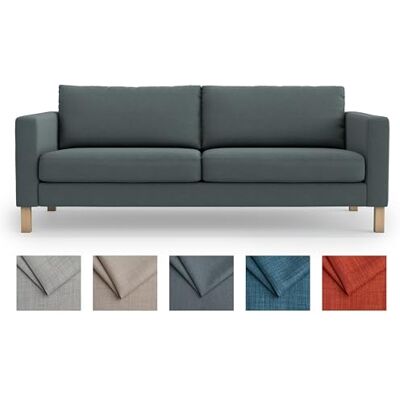 MASTERS OF COVERS Housse de rechange en polyester épais pour canapé 3 places Karlstad Ikea Karlstad Gris foncé MASTERS OF COVERS Housse de rechange en polyester épais pour canapé 3 places Karlstad Ikea Karlstad Gris foncé