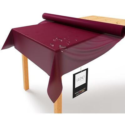 LILENO HOME Rouleau de nappe en tissu non tissé, 1,10 x 25 m, bordeaux, aspect tissu, lavable, vendu au mètre, jetable, rouleau de nappe en papier, alternative LILENO HOME Rouleau de nappe en tissu non tissé, 1,10 x 25 m, bordeaux, aspect tissu, lavable, vendu au mètre, jetable, rouleau de nappe en papier, alternative