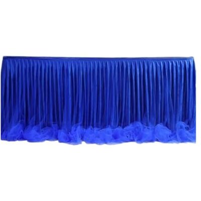 HEUchuan Jupe de table à volants Jupe de table de mariage en organza pour nappe, décoration pour fêtes, mariages, anniversaires, banquets (couleur 2) HEUchuan Jupe de table à volants Jupe de table de mariage en organza pour nappe, décoration pour fêtes, mariages, anniversaires, banquets (couleur 2)