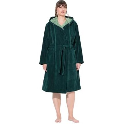 Ulla Popken Bademantel, Doubbleface, Frottee, Taschen peignoir Femme Ulla Popken Bademantel, Doubbleface, Frottee, Taschen peignoir Femme
