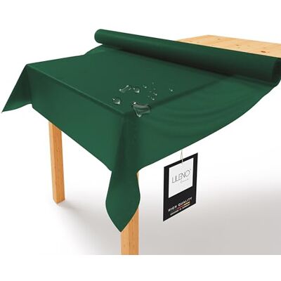 LILENO HOME Rouleau de nappe en non-tissé 1,10 x 25 m Vert Aspect tissu Lavable au mètre Jetable Alternative LILENO HOME Rouleau de nappe en non-tissé 1,10 x 25 m Vert Aspect tissu Lavable au mètre Jetable Alternative