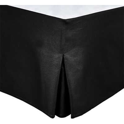 HOME LINGE PASSION Tour de lit Cache Sommier 90 X 190 CM + 30 CM Noir HOME LINGE PASSION Tour de lit Cache Sommier 90 X 190 CM + 30 CM Noir