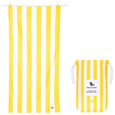 Dock & Bay Serviette de plage Microfibre à séchage rapide, sans sable Compacte, légère 100% recyclé Sac inclus Cabana Jaune Boracay Extra large (200 x 90 cm, 78 x 35) Dock & Bay Serviette de plage Microfibre à séchage rapide, sans sable Compacte, légère 100% recyclé Sac inclus Cabana Jaune Boracay Extra large (200 x 90 cm, 78 x 35)