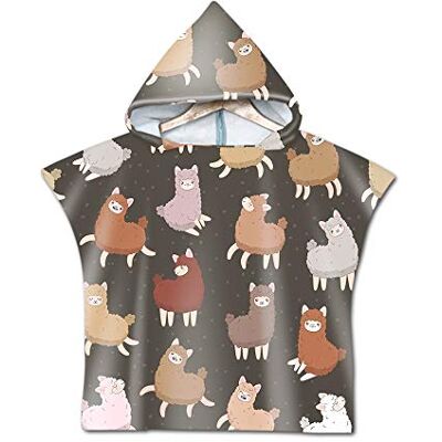 Treer Enfants Serviette de Plage Poncho À Capuchon, Microfibre Séchage Rapide Sports Bain Robes Peignoir Plage Serviettes de Natation pour Garçon,Fille (60x60cm,Alpaga Marron) Treer Enfants Serviette de Plage Poncho À Capuchon, Microfibre Séchage Rapide Sports Bain Robes Peignoir Plage Serviettes de Natation pour Garçon,Fille (60x60cm,Alpaga Marron)