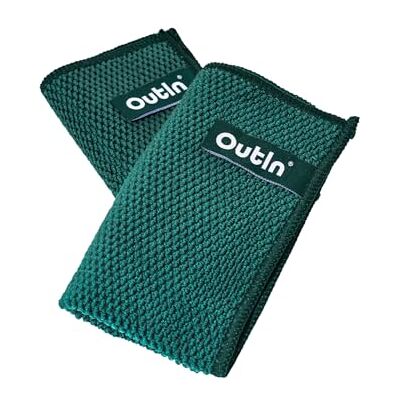 OutIn Lot de 2 serviettes de barista (vert mousse) OutIn Lot de 2 serviettes de barista (vert mousse)
