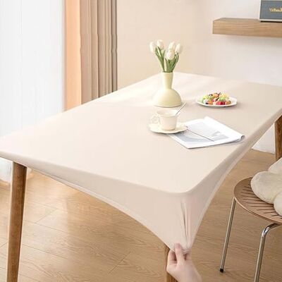 GAOCUNBING Coussin de protection de table, housse de table de salle à manger en cuir élastique, nappes en cuir synthétique pour tables carrées, nappe imperméable, résistante à l'huile A, 31,5 x 47 po GAOCUNBING Coussin de protection de table, housse de table de salle à manger en cuir élastique, nappes en cuir synthétique pour tables carrées, nappe imperméable, résistante à l'huile A, 31,5 x 47 po