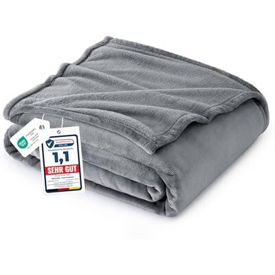 Bedsure Plaid Canape Couverture Polaire Jete de Canape Gris 130x150, Plaid Canapé Flanelle 1 Personne Doux et Chaude Bedsure Plaid Canape Couverture Polaire Jete de Canape Gris 130x150, Plaid Canapé Flanelle 1 Personne Doux et Chaude