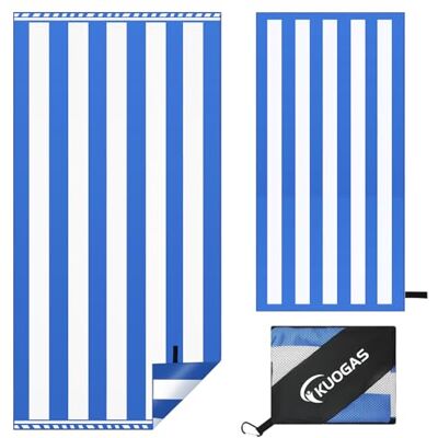 KUOGAS Serviette de Plage xxl 90×180 cm, Grande Serviette en Microfibre à SéChage Rapide, Serviette de Bain Sans Sable, Couverture de Plage Pour Femmes (Bleu foncé) KUOGAS Serviette de Plage xxl 90×180 cm, Grande Serviette en Microfibre à SéChage Rapide, Serviette de Bain Sans Sable, Couverture de Plage Pour Femmes (Bleu foncé)