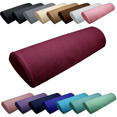 Vivezen Drap housse de protection en éponge pour coussin demi-rond 66 cm x 22 cm x 12 cm de table de massage Plusieurs coloris Vivezen Drap housse de protection en éponge pour coussin demi-rond 66 cm x 22 cm x 12 cm de table de massage Plusieurs coloris