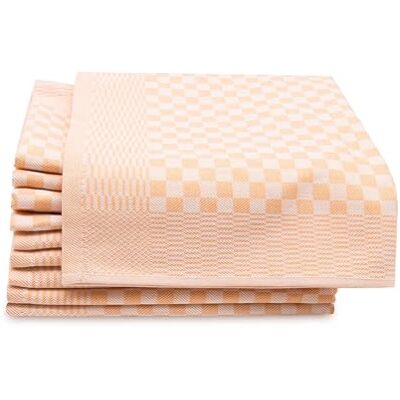 ZOLLNER Lot de 10 torchons en coton de 46x70 cm super absorbants et robustes lavables jusqu'à 60°C à carreaux or qualité gastronomique certifiés Oeko Tex® ZOLLNER Lot de 10 torchons en coton de 46x70 cm super absorbants et robustes lavables jusqu'à 60°C à carreaux or qualité gastronomique certifiés Oeko Tex®