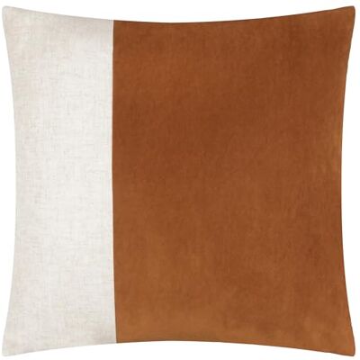 Yard Morden Housse de coussin en velours doux délavé Rouille 50 x 50 cm Yard Morden Housse de coussin en velours doux délavé Rouille 50 x 50 cm