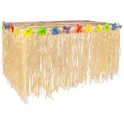 Boland 52196 – Nappe hawaïenne 75 x 300 cm, rideau de table, décoration de fête avec fleurs pour carnaval, fête d'été et fête à thème Boland 52196 – Nappe hawaïenne 75 x 300 cm, rideau de table, décoration de fête avec fleurs pour carnaval, fête d'été et fête à thème
