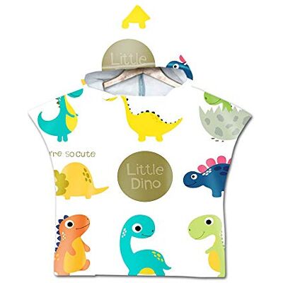 Treer Enfants Serviette de Plage Poncho À Capuchon, Dessin Animé Dinosaure Microfibre Séchage Rapide Sports Bain Robes Peignoir Plage Serviettes de Natation pour Garçon,Fille (60 * 60cm,Mignonne) Treer Enfants Serviette de Plage Poncho À Capuchon, Dessin Animé Dinosaure Microfibre Séchage Rapide Sports Bain Robes Peignoir Plage Serviettes de Natation pour Garçon,Fille (60 * 60cm,Mignonne)