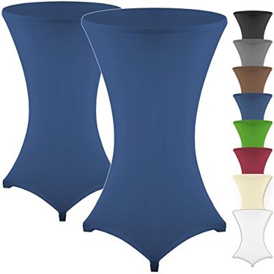 Gräfenstayn ® Diana Lot de 2 Housses pour Mange-debou Table Haute de Bistro Multiples Couleurs et Tailles pour Un diamètre de Table de Ø 60 cm • Ø 70 cm • Ø 80 cm (Bleu, Ø60) Gräfenstayn ® Diana Lot de 2 Housses pour Mange-debou Table Haute de Bistro Multiples Couleurs et Tailles pour Un diamètre de Table de Ø 60 cm • Ø 70 cm • Ø 80 cm (Bleu, Ø60)