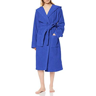 Drap de bain à capuche Sirena Bleu Caleffi - Peignoir Drap de bain à capuche Sirena Bleu Caleffi - Peignoir