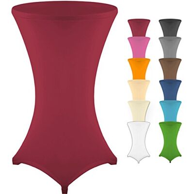 Gräfenstayn ® Diana Housse pour Mange-debou Table Haute de Bistro Stretch Spandex Multiples Tailles pour Un diamètre de Table de Ø 60 cm • Ø 70 cm • Ø 80 cm (Bordeaux, Ø 60) Gräfenstayn ® Diana Housse pour Mange-debou Table Haute de Bistro Stretch Spandex Multiples Tailles pour Un diamètre de Table de Ø 60 cm • Ø 70 cm • Ø 80 cm (Bordeaux, Ø 60)