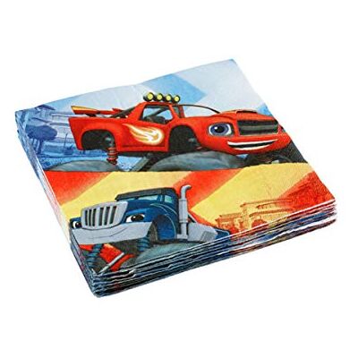 amscan Blaze and the Monster Machines Lot de 20 serviettes de table ( 9901355) amscan Blaze and the Monster Machines Lot de 20 serviettes de table ( 9901355)