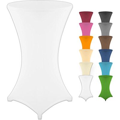 Gräfenstayn ® Diana Housse stretch pour table mange-debout, avec label Oeko-Tex, renforcée au niveau des pieds, lavable en machine à 40 °C, diverses couleurs et tailles Blanc Diamètre 60 65 cm Gräfenstayn ® Diana Housse stretch pour table mange-debout, avec label Oeko-Tex, renforcée au niveau des pieds, lavable en machine à 40 °C, diverses couleurs et tailles Blanc Diamètre 60 65 cm