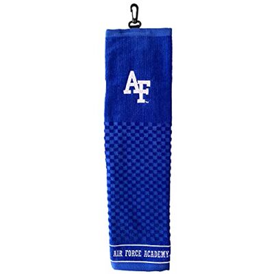 Team Golf NFL Air Force Acadamy Falcons Serviette de golf brodée, motif de brosse à carreaux, logo brodé Team Golf NFL Air Force Acadamy Falcons Serviette de golf brodée, motif de brosse à carreaux, logo brodé