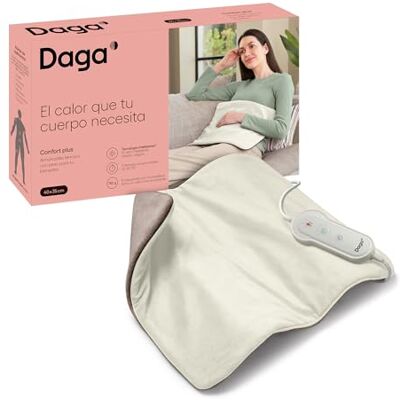 Daga Coussin thermique avec poids Confort Plus, technologie Intellisense, tissu doux, multi-minuteur, 4 températures, 35 x 40 cm Daga Coussin thermique avec poids Confort Plus, technologie Intellisense, tissu doux, multi-minuteur, 4 températures, 35 x 40 cm