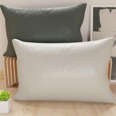 PETTI Artigiani Italiani Petti Artisans Italiens Paire de Housses de Coussin en Microfibre 60x40 cm, Lot de 2 Housses de Coussin, taie d'oreiller Double Face en Gris Clair et Gris foncé PETTI Artigiani Italiani Petti Artisans Italiens Paire de Housses de Coussin en Microfibre 60x40 cm, Lot de 2 Housses de Coussin, taie d'oreiller Double Face en Gris Clair et Gris foncé