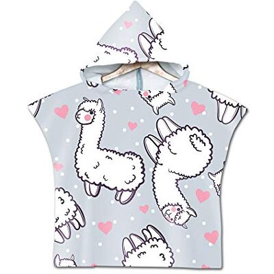 Treer Enfants Serviette de Plage Poncho À Capuchon, Microfibre Séchage Rapide Sports Bain Robes Peignoir Plage Serviettes de Natation pour Garçon,Fille (60x60cm,Mouton Gris Clair) Treer Enfants Serviette de Plage Poncho À Capuchon, Microfibre Séchage Rapide Sports Bain Robes Peignoir Plage Serviettes de Natation pour Garçon,Fille (60x60cm,Mouton Gris Clair)