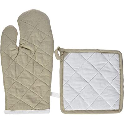 Stof Lovely Casa Gant/Manique, UNI, Beige, Ecru Lin CU1490017/SET Gant 30x15 cm, manique 20x20 cm Stof Lovely Casa Gant/Manique, UNI, Beige, Ecru Lin CU1490017/SET Gant 30x15 cm, manique 20x20 cm