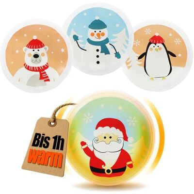 com-four ® chauffe-poche réutilisable, chauffe-mains de Noël pour enfants coussin chauffant pour les jours froids et en déplacement com-four ® chauffe-poche réutilisable, chauffe-mains de Noël pour enfants coussin chauffant pour les jours froids et en déplacement
