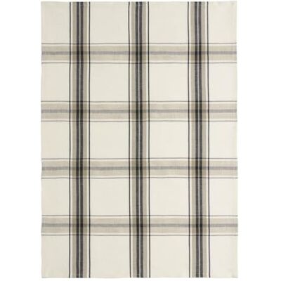 Torchon Coucke BOCAGE Noir en lin/coton 50x75 cm - Serviette Torchon Coucke BOCAGE Noir en lin/coton 50x75 cm - Serviette
