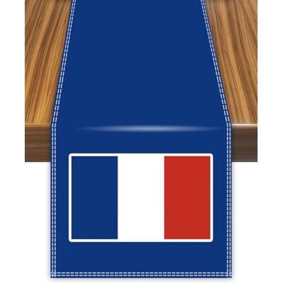 Petite Pine Chemin de table, motif drapeau français, nappe pour aliments, décoration d'intérieur, nappe de table, nappe de table en tissu Runner France, 30 × 180 cm Petite Pine Chemin de table, motif drapeau français, nappe pour aliments, décoration d'intérieur, nappe de table, nappe de table en tissu Runner France, 30 × 180 cm