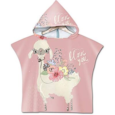 Treer Enfants Serviette de Plage Poncho À Capuchon, Microfibre Séchage Rapide Sports Bain Robes Peignoir Plage Serviettes de Natation pour Garçon,Fille (60x60cm,Fleur de Mouton Rose) Treer Enfants Serviette de Plage Poncho À Capuchon, Microfibre Séchage Rapide Sports Bain Robes Peignoir Plage Serviettes de Natation pour Garçon,Fille (60x60cm,Fleur de Mouton Rose)