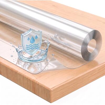 WOLTU Film de table 1 mm nappe transparente imperméable, film de protection de table lavable, film de protection transparent film brillant pour table cristallin en PVC rectangulaire 90x140cm WOLTU Film de table 1 mm nappe transparente imperméable, film de protection de table lavable, film de protection transparent film brillant pour table cristallin en PVC rectangulaire 90x140cm