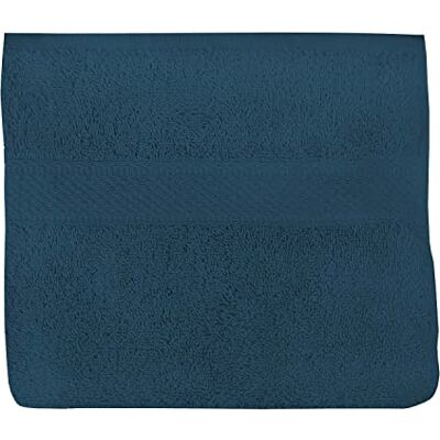 Soleil d'ocre , Lagune Serviette de Toilette, Coton 500 Gr/m2, Bleu, 50x90 cm Soleil d'ocre , Lagune Serviette de Toilette, Coton 500 Gr/m2, Bleu, 50x90 cm
