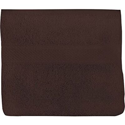Soleil d'ocre , Lagune Serviette de Toilette, Coton 500 Gr/m2, Brun, 50x90 cm Soleil d'ocre , Lagune Serviette de Toilette, Coton 500 Gr/m2, Brun, 50x90 cm