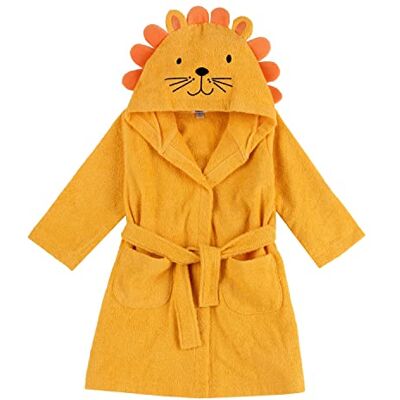 Chicco Peignoir en tissu éponge doux en forme de lion, coloré et amusant, avec deux poches confortables et ceinture pratique, 24 mois + orange Chicco Peignoir en tissu éponge doux en forme de lion, coloré et amusant, avec deux poches confortables et ceinture pratique, 24 mois + orange