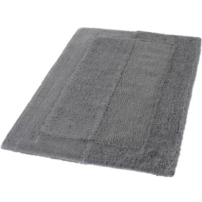 Kleine Wolke Tapis de bain HAVANNA Schiefer 70 x 120 cm Certifié OEKO-TEX, pour chauffage au sol, lavable en machine, 100% coton Kleine Wolke Tapis de bain HAVANNA Schiefer 70 x 120 cm Certifié OEKO-TEX, pour chauffage au sol, lavable en machine, 100% coton