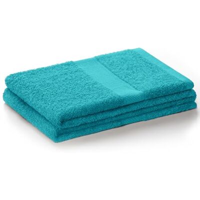 DecoKing Serviette de bain 70 x 140 cm en coton et viscose de bambou turquoise absorbant antibactérien bambou turquoise DecoKing Serviette de bain 70 x 140 cm en coton et viscose de bambou turquoise absorbant antibactérien bambou turquoise