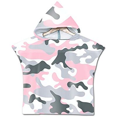 Treer Enfants Serviette de Plage Poncho À Capuchon, 3D Dessin Animé Microfibre Séchage Rapide Sports Bain Robes Peignoir Plage Serviettes de Natation pour Garçon,Fille (60 * 60cm,Camouflage) Treer Enfants Serviette de Plage Poncho À Capuchon, 3D Dessin Animé Microfibre Séchage Rapide Sports Bain Robes Peignoir Plage Serviettes de Natation pour Garçon,Fille (60 * 60cm,Camouflage)